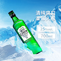 乐天 lotte镜月烧酒700ml瓶装韩国原装进口25度蒸馏酒低度酒