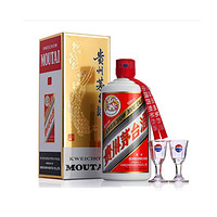 MOUTAI 茅台 飞天茅台 53度酱香型500ml*1瓶装白酒 过节送礼年份随机3103