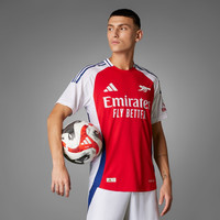 adidas 阿迪达斯 阿森纳主场 男子春夏运动足球球衣 ID6140 浅猩红/白 XXXXL 球员版