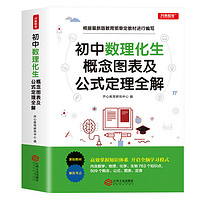 初中数学物理化学生物概念图标及公式定理全解及必考定律手册知识大全初一初二初三中考生物总复习人教