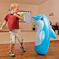 儿童拳击沙袋充气不倒翁玩具室内专用立式小孩搏击锻炼益智男海豚