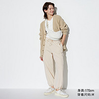 UNIQLO 優衣庫 女裝情侶裝運動工裝褲/直筒抽繩側口袋束腳褲467384