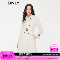 ONLY春季新款通勤风时尚百搭翻领长袖风衣外套女