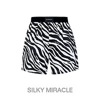 88VIP：SILKY MIRACLE 真丝睡裤男ZEBRA斑马弹力中腰桑蚕丝短裤高级感