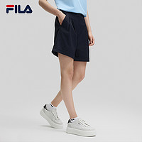 FILA 斐乐 官方女士短裤2024秋季新款宽松休闲五分裤时尚简约中裤