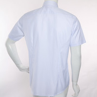 BUSEN 步森 夏季寸衫男士商务正装纯棉衬衫休闲青年短袖衬衣