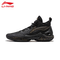 LI-NING 李宁 篮球鞋男驭帅EvolutionLow春秋新款䨻科技减震回弹专业比赛运动鞋 黑色 41