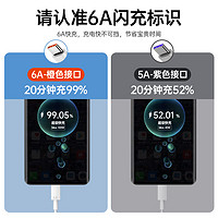 88VIP：aszune 艾苏恩 6A超级快充type-c数据线适用华为66W充电线器mate60pro手机tpyec