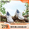 SKECHERS 斯凯奇 女鞋单鞋一脚蹬女士透气休闲蕾丝健步鞋网面鞋896020 896020-LTGY/浅灰色 36