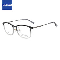 SEIKO 精工 眼镜框男女全框钛材眼镜架TS6102 0304+万新1.59防蓝光