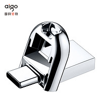 aigo 爱国者 迷你手机U盘32G高速3.2 OTG手机电脑两用Type-c优盘64G正品