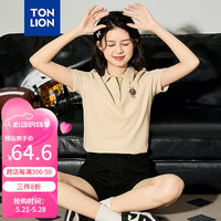 唐狮 TONLION2024新款女撞色短袖poloTB
