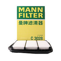 曼牌滤清器 曼牌（MANNFILTER）空气滤清器/空气滤芯/空滤C3028适用凯越1.6L/1.8L/凯越HRV 1.6L