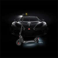 BUGATTI 布加迪 新款10代可折叠通勤轻质 电动滑板车 电动车 触摸屏密码锁 黑色