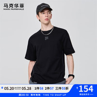 马克华菲【毛巾绣】短袖T恤男2024春夏新款时尚百搭情侣款潮流休闲半袖