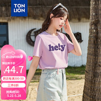 唐狮 TONLION2024新款女发泡字母短袖T恤TB