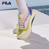 FILA 斐乐 杨幂同款FILA 斐乐官方女鞋摩登水母鞋帆布鞋2024夏季新款休闲鞋