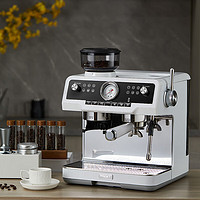 MAXIM'S DE PARIS 马克西姆新马赛升级经典B1意式家用咖啡机全半自动打奶泡研磨一体意式咖啡机 经典系列白色
