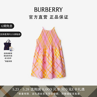 博柏利（BURBERRY）女童 格纹棉质连衣裙80905091