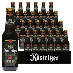 Kostrlber 卡力特 KOSTRITZER）黑啤酒临期德国原装进口大麦黑啤小瓶装330ml整箱  330mL 24瓶