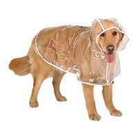 88VIP：Hoopet 狗狗雨衣透明雨披金毛柴犬柯基泰迪法斗大型犬中小型犬宠物衣服夏