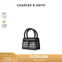 CHARLES & KEITH CHARLES＆KEITH秋冬女包CK2-50781968扭結扣飾手提單肩小方包女包