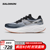 salomon 萨洛蒙 男款 户外运动轻量舒适透气缓震平稳路跑跑步鞋 AERO GLIDE 黑色 472108 9 (43 1/3)