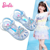 Barbie 芭比 DA5958 包头软底 儿童凉鞋