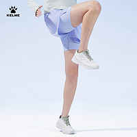 KELME 卡尔美 假两件运动短裤女2024夏季速干防走光健身跑步运动裤