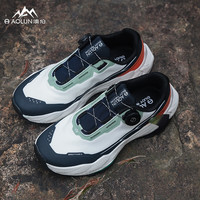 澳伦2024户外登山鞋运动休闲越野旅游跑步男鞋百搭时尚透气防滑 白兰 43 