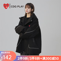 CDG PLAY风衣女2024春夏新款休闲夹克情侣装外套户外冲锋衣运动潮牌上衣男