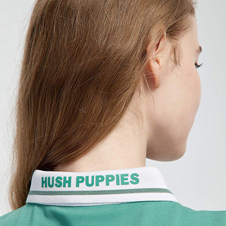 Hush Puppies【Younger系列】暇步士女装夏纯棉短袖POLO衫 135果绿 XL