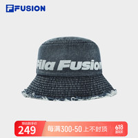FILA FUSION斐乐潮牌情侣款圆帽2024夏季新款时尚休闲渔夫帽盆帽