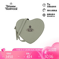 薇薇安·威斯特伍德（Vivienne Westwood）2024春夏 纯色土星logo心形挎包 绿色 西太后