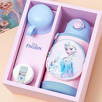 Disney 迪士尼 冰雪奇缘联名系列 WD-3614 儿童保温吸管杯 600ml 粉色 礼盒装