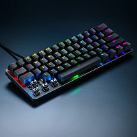 88VIP：RAZER 雷蛇 猎魂光蛛模拟光轴mini迷你版61键电竞游戏RGB机械键盘