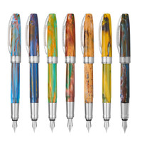 VISCONTI 维斯康帝 官方旗舰店梵高星夜自画像鸢尾花鞋子玫瑰金钢笔成人商务高档送礼墨水礼盒套装