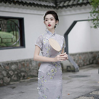 限尺码：f.e.v 2024年春夏新款女蚀骨年轻款气质复古中国风女旗袍裙