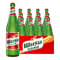WUSU 乌苏啤酒 夺命大乌苏瓶装红贴烈性拉格啤酒 620mL 12瓶