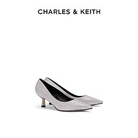 CHARLES & KEITH CHARLES&KEITH;春夏女鞋CK1-60361352-1女士亮面尖头高跟单鞋婚鞋