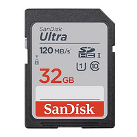 SanDisk 闪迪 至尊高速系列 Ultra SD存储卡 32GB（UHS-I、C10）