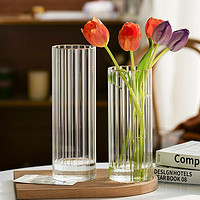 简约创意透明花瓶客厅餐桌玄关摆件插花器 | 氧气