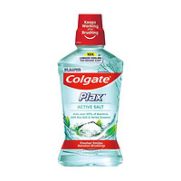 Colgate 高露洁 清新盐爽漱口水500mlx2  清新口气 含漱液无酒精 0酒精 去口臭