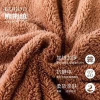 GUKOO 果壳 男加厚保暖珊瑚绒睡袍