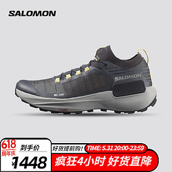 salomon 萨洛蒙 男女款 户外运动轻量舒适透气减震竞技越野跑鞋 S/LAB GENESIS 灰色 416732 8 (42)