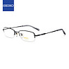 SEIKO 精工 眼镜框男款半框钛材眼镜架H01061 70+万新1.59防蓝光