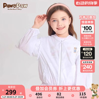 PawinPaw卡通小熊童装2024夏季女童落肩蝙蝠袖防衣晒 Ivory象牙色/39 150