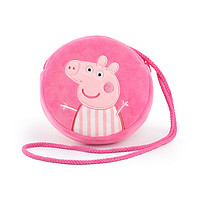 小猪佩奇 毛绒玩具六一儿童节礼物娃娃公仔安抚生日女16cm粉色佩奇圆包