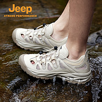 Jeep 吉普 夏季镂空速干包头溯溪鞋凉鞋防滑软底男鞋