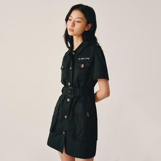 【衬衫裙】连衣裙女夏收腰工装风潮韩版衬衫连衣裙女